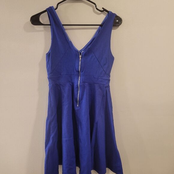 Altar'd State Blue Skater Mini Dress Size Small - Picture 3 of 9